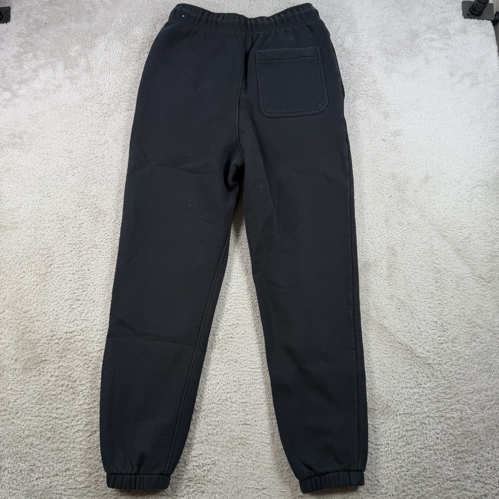 Air Jordan Joggers Mens Small Black Fleece Loose Fit Drawstring Gym Sweatpants - Picture 6 of 8